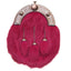 Full Dress Chrome Celtic Knot - Deep Pink Rabbit Fur