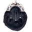 Full Dress Chrome Modern Celtic Knot - Navy Rabbit Fur