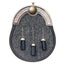 Full Dress Harris Tweed Grey Herringbone - Chrome Finish