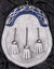 Blue Enamel Sporran Serpent Set