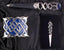 Blue Enamel Sporran Serpent Set