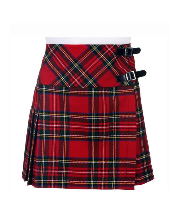 Ladies Polyviscose Billie Kilt - Royal Stewart Modern