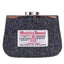 Harris Tweed Clasp Purse - Charcoal Herringbone