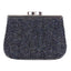 Harris Tweed Clasp Purse - Charcoal Herringbone