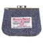 Harris Tweed Clasp Purse - Blue Fleck