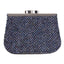 Harris Tweed Clasp Purse - Blue Fleck