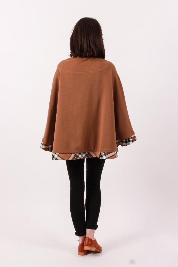 Ladies Kerry Cape - Camel with Thomson Camel trim