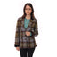 Ladies Harris Tweed Jacket - Maggie Blue/Green Check