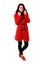 Ladies Duffle Coat in Red