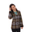Ladies Harris Tweed Jacket - Maggie Blue/Green Check