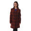Ladies Harris Tweed 3/4 Length Jacket - Burnt Orange - REDUCED TO CLEAR