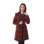 Ladies Harris Tweed 3/4 Length Jacket - Burnt Orange - REDUCED TO CLEAR