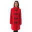 Ladies Duffle Coat in Red