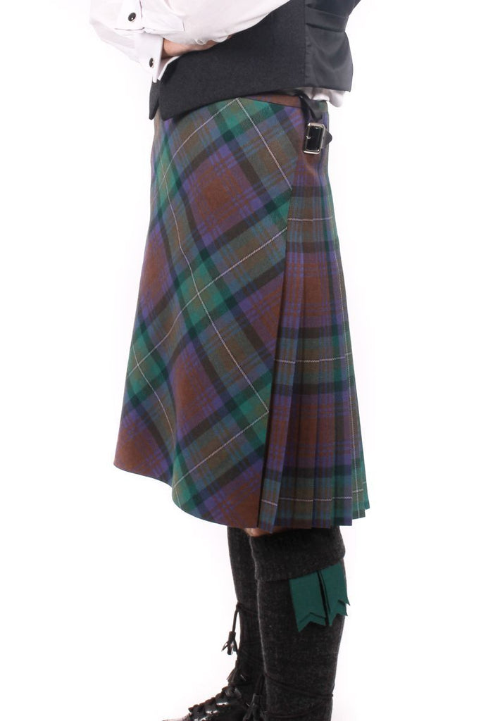 Men's Heavyweight Kilt - 100% Wool, 16oz, 8 Yard  - Bias Front