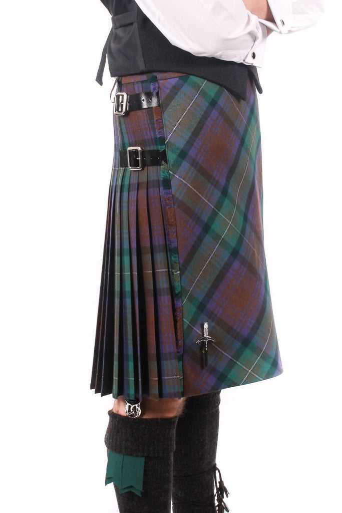 Men's Heavyweight Kilt - 100% Wool, 16oz, 8 Yard  - Bias Front