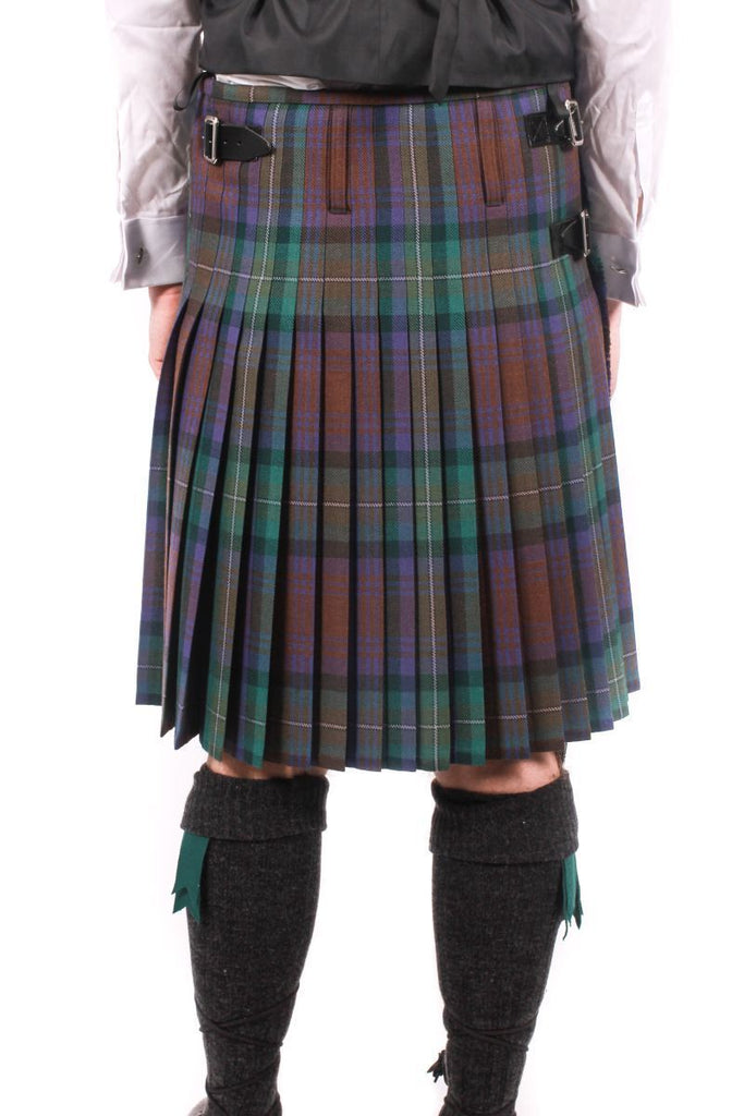 Men's Heavyweight Kilt - 100% Wool, 16oz, 8 Yard  - Bias Front