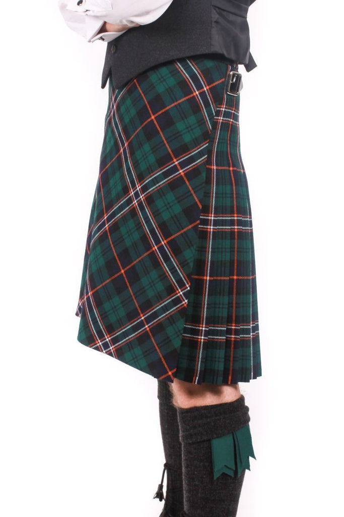 Men's Heavyweight Kilt - 100% Wool, 16oz, 8 Yard  - Bias Front