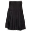 Men's Kilt - Polyviscose Party Kilt - Plain Black