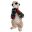 Plush Meerkat with Tartan Scarf Large in 500 Tartans - Made to Order