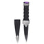 Dress Sgian Dubh - Celtic Knot Design - Antique Finish - Stone Top