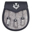 Semi Dress Natural Calfskin Sporran, Thistle Badge