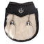 Kids Thistle Crest White Rabbit Fur Sporran