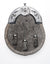 Full Dress Natural Calfskin Chrome Three Thistle Design Sporran