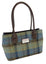 Harris Tweed Large Cassley Handbag in Light Green Check