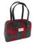 Harris Tweed Medium Eden Square Handbag in Red and Green Check