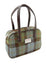 Harris Tweed Medium Eden Square Handbag in Green/Blue Check