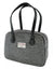 Harris Tweed Medium Eden Square Handbag in Black/White Dogtooth