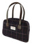 Harris Tweed Medium Eden Square Handbag in Dark Purple Check