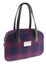 Harris Tweed Medium Eden Square Handbag in Purple Check