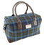 Harris Tweed Large Luxury Esk Holdall in Blue/Brown Check