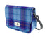 Harris Tweed Small Laggan Mini Bag - Blue/Purple Check