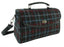 Harris Tweed Calder Satchel Bag - Black/Blue/Red Check