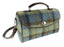 Harris Tweed Calder Satchel Bag - Light Green Check