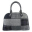 Harris Tweed Patchwork Bag in Black and White Herringbone