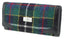 Harris Tweed Long Wallet - Black/Green/Red Check