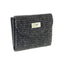 Harris Tweed Short Wallet - Black Fleck