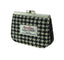 Harris Tweed Clasp Purse - Black/White Dogtooth