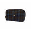 Harris Tweed Washbag - Blue/Brown Check