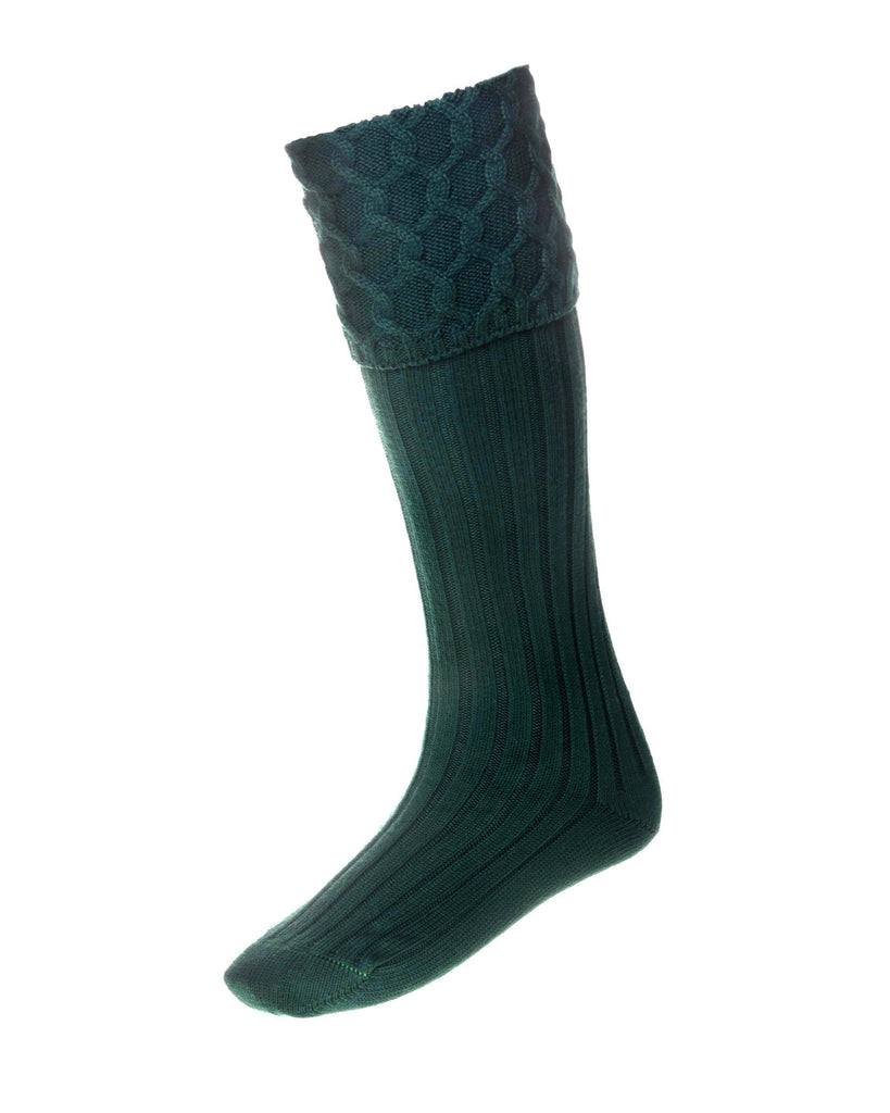 Lewis Celtic Cables - Tartan Green