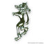 Lion Rampant Kilt Pin - Chrome Finish