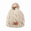 Stylish Knitted Tammy Bobble Hat - Beige