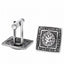 Prince Charlie Button Style Cufflinks - Antique Finish