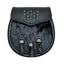 Semi Dress Black Calfskin Lattice Embossed Sporran - SF9