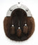 Full Dress Chrome Celtic Knot - Musquash Fur