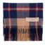 Lochcarron 100% Lambswool Scarf - Navy Check