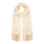 Ladies Pashmina Style Scarf in Cream